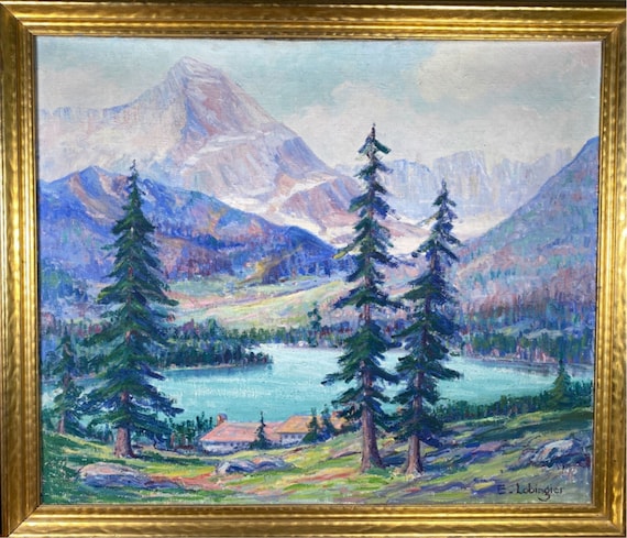 ELIZABETH LOBINGIER (1889-1973) The Garden Wall Glacier Park, MA Artist