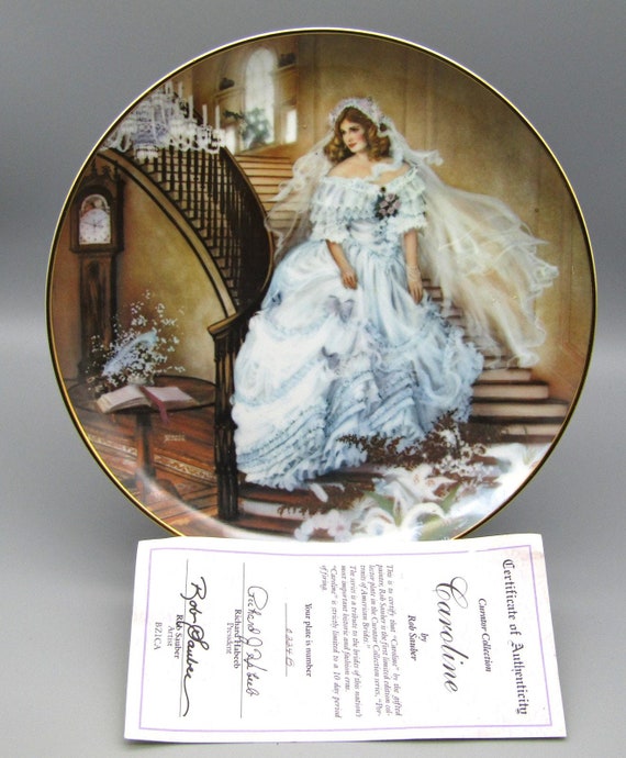 CAROLINE Plate Portraits of American Brides w/ COA Rob Sauber 1986 1st Issue