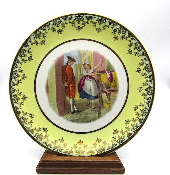 Barratt's England Plate Cries of London "Fine Black Cherries" Hand Painted