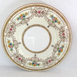 Vintage Minton Cambridge Brown B1323 8.75" Bone China Luncheon Plate