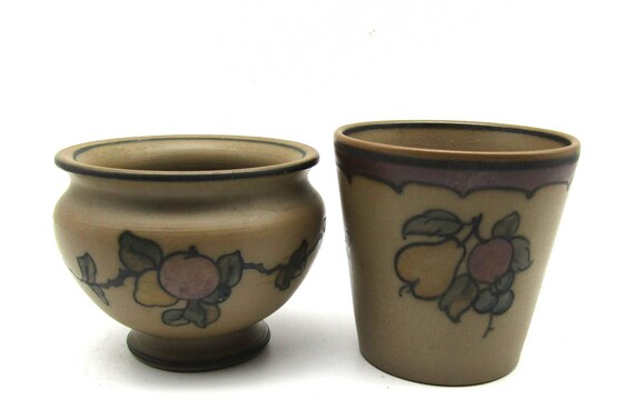 Hjort Bornholm Pottery Denmark from the 1960s MCM 2 Planters