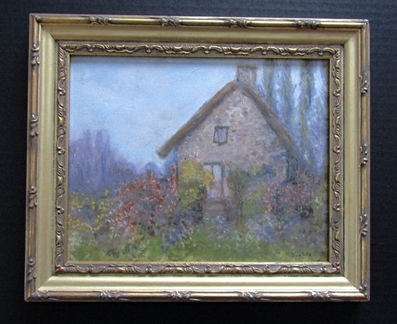 After Claude Monet, La Chauicre, Signed Sofia, Gifted to a Friend, Note on Back