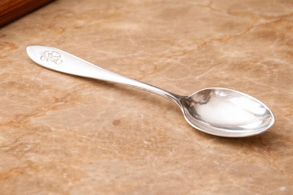 Vintage International Sterling Silver Teaspoon Monogrammed – 20g – Estate