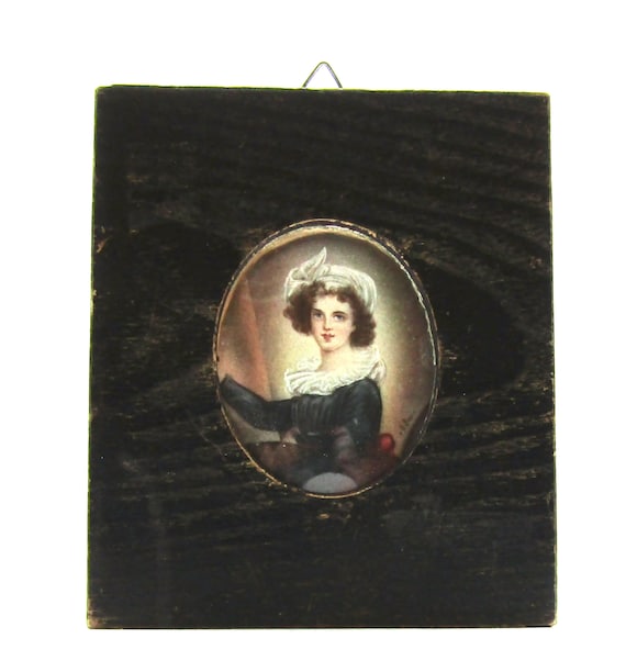 Vigee Le Brun Self Portrait Miniature Signed Le Brun