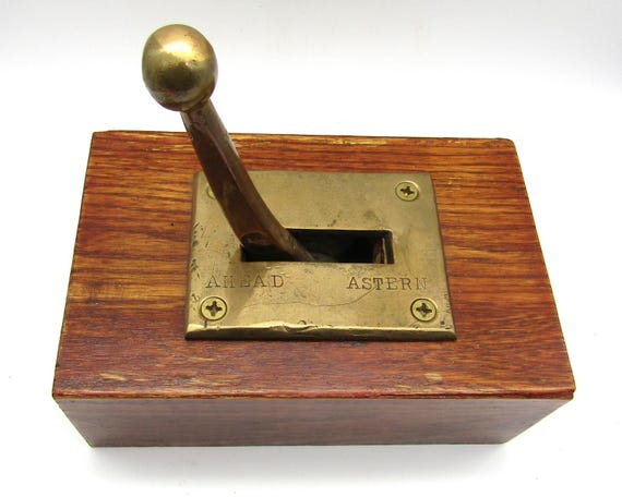 Authentic Antique A. Robinson Ship Order Telegraph – Original Patina 19th C Nautical