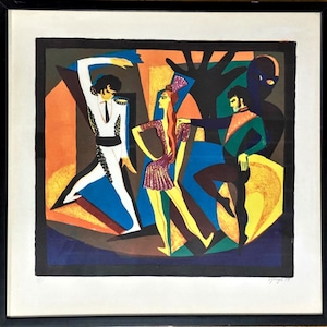 The Dancers Lithograph Signed and Numbered Dated 1974