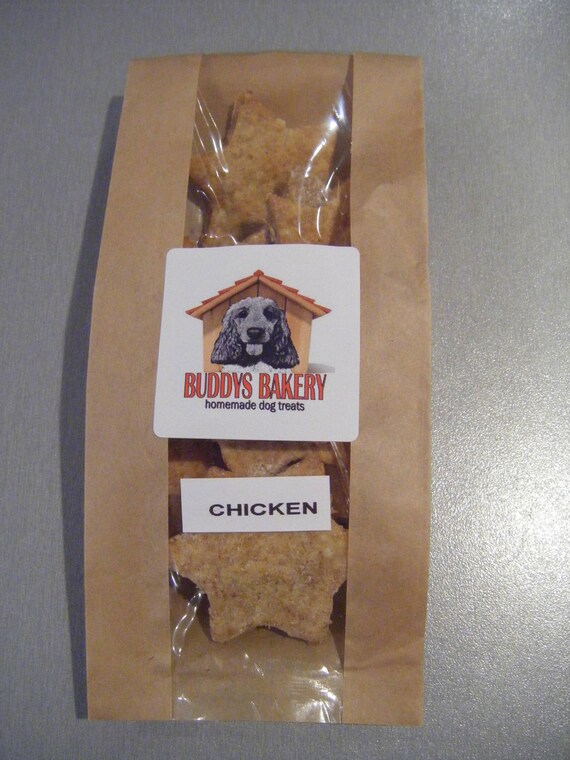 Buddys Bakery Chicken Star Dog Biscuits Etsy