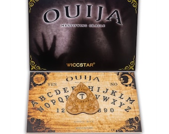 Wooden Ouija Board game & Planchette with instruction. Spirit hunt Bizarre Ghost