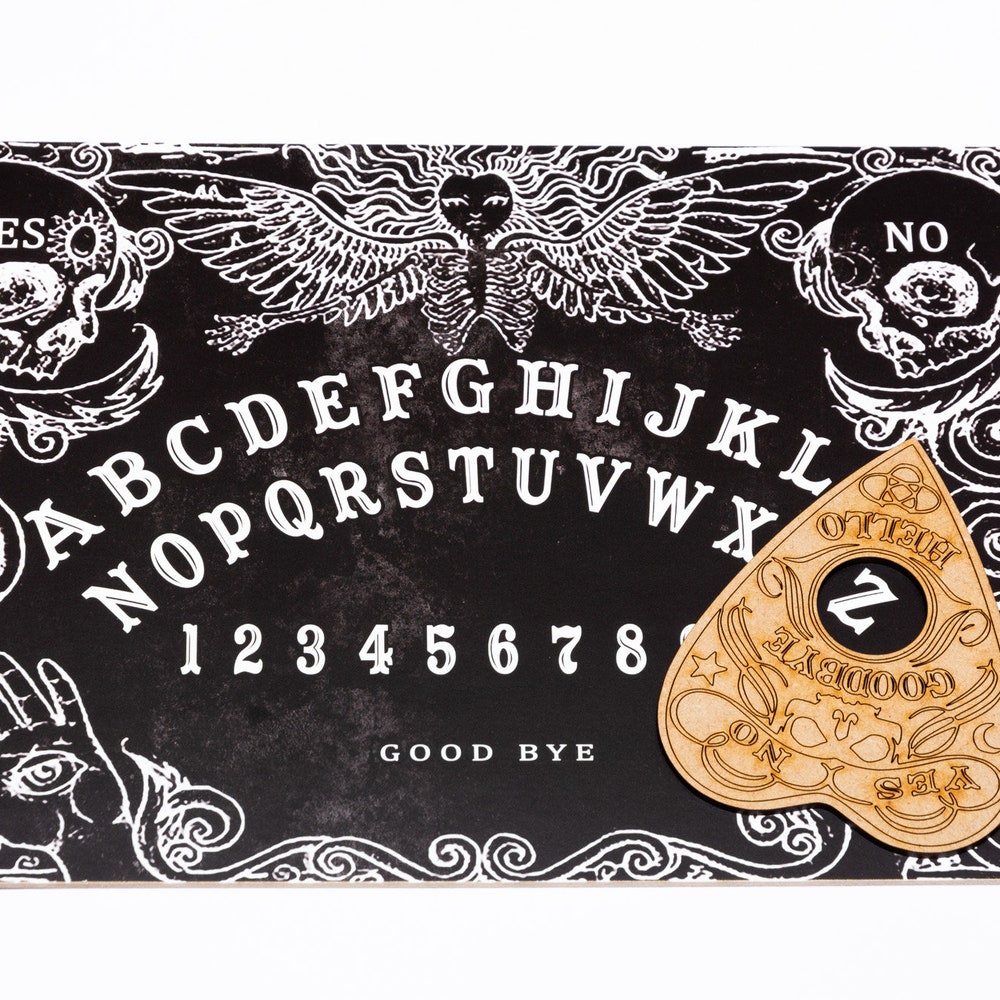 Wooden black ouija board game