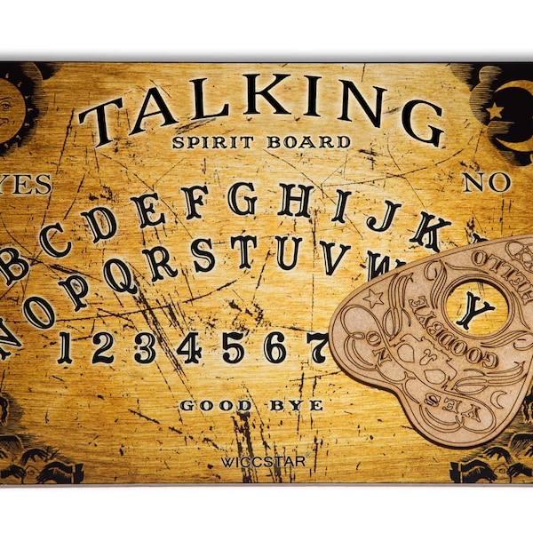 Ouija Board game for ghost hunt with Planchette and detailed instruction
