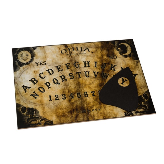Wooden Ouija Board Game Planchette With Detailed Etsy