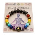 Chakra bracelet for Anxiety relief. Natural Crystal Healing Jewellery. Mandala Yoga bracelet