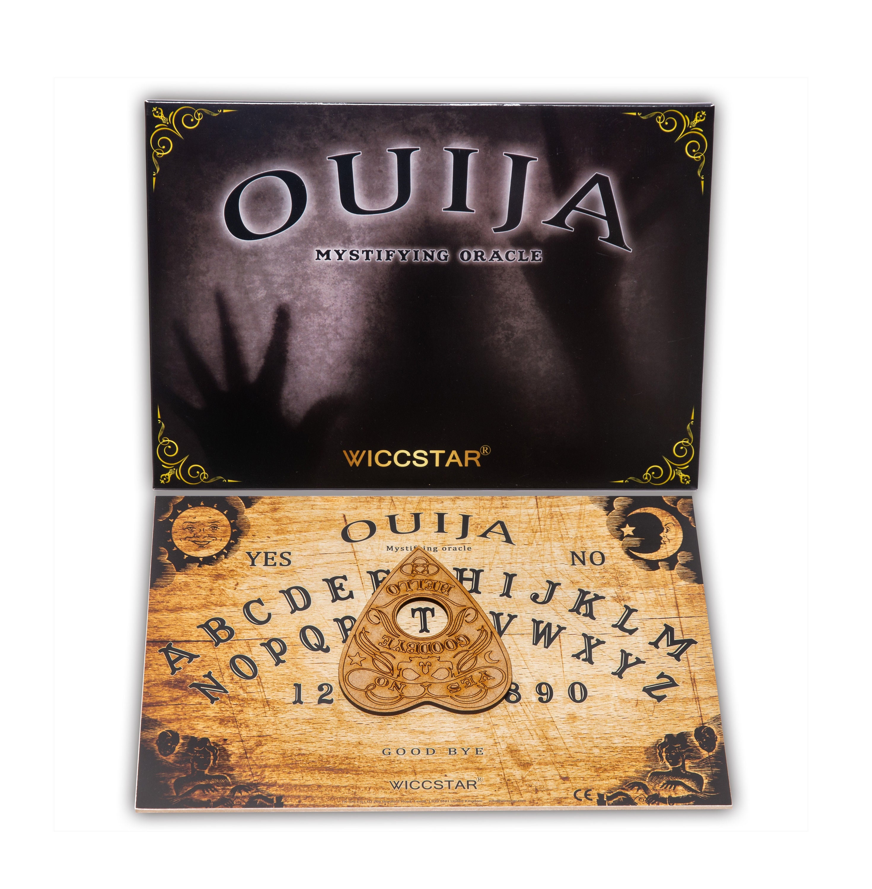 WICCSTAR Planche Ouija Classique Bois. Planche de Ouija Board avec