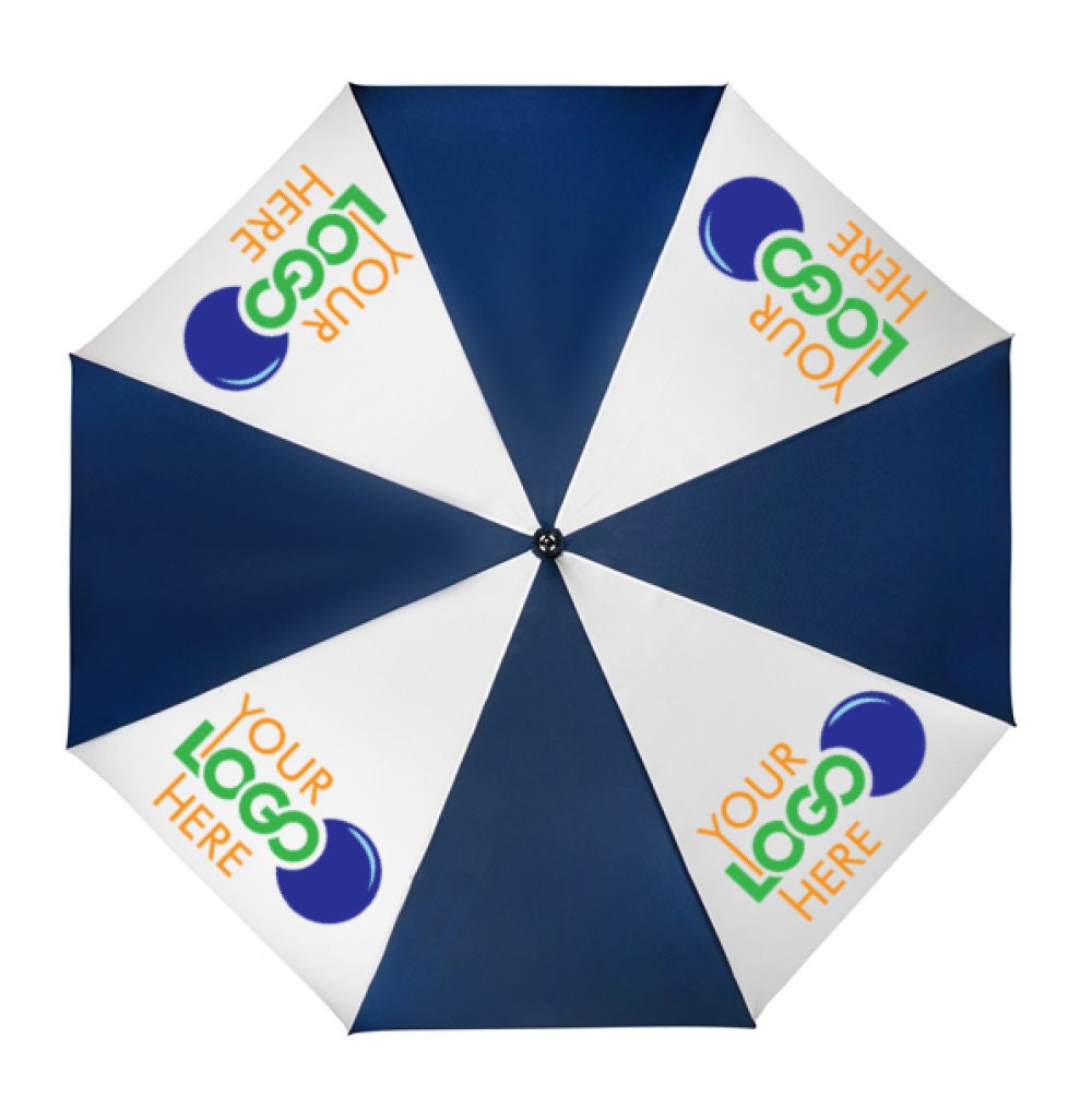 Customised Golf Umbrella Navy Blue & White Alternative Colours Etsy UK