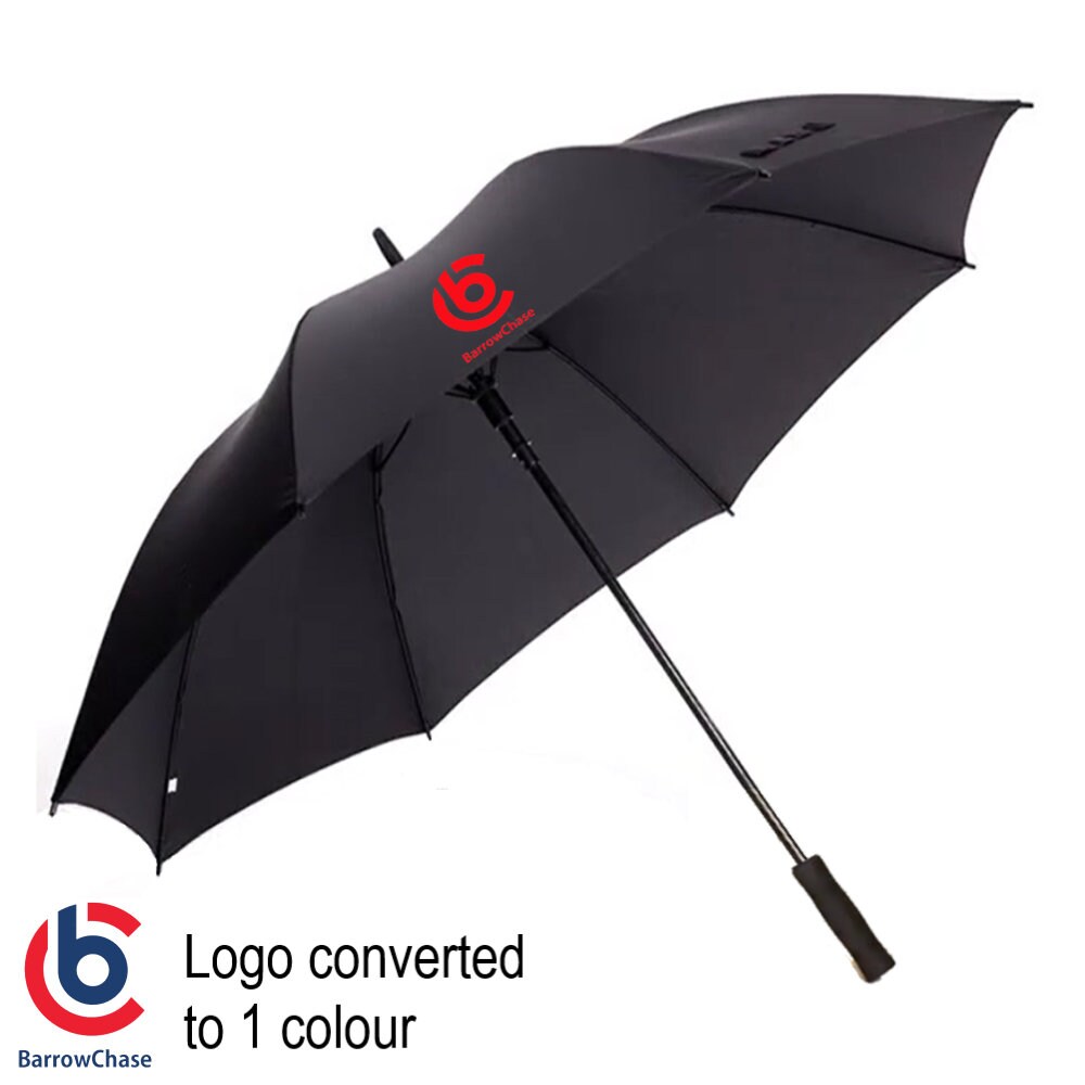 Black Golf Umbrella Customised and Custom Printed With Logo or Etsy UK