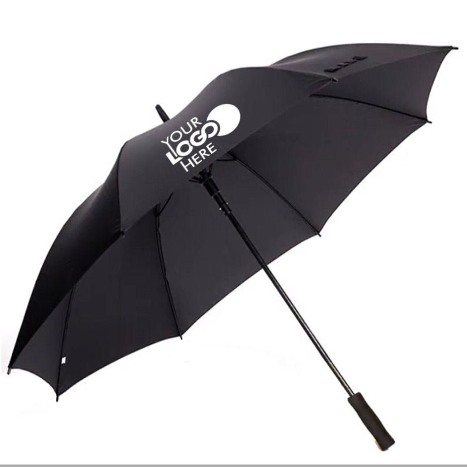 Black Golf Umbrella Customised and Custom Printed With Logo or Etsy UK