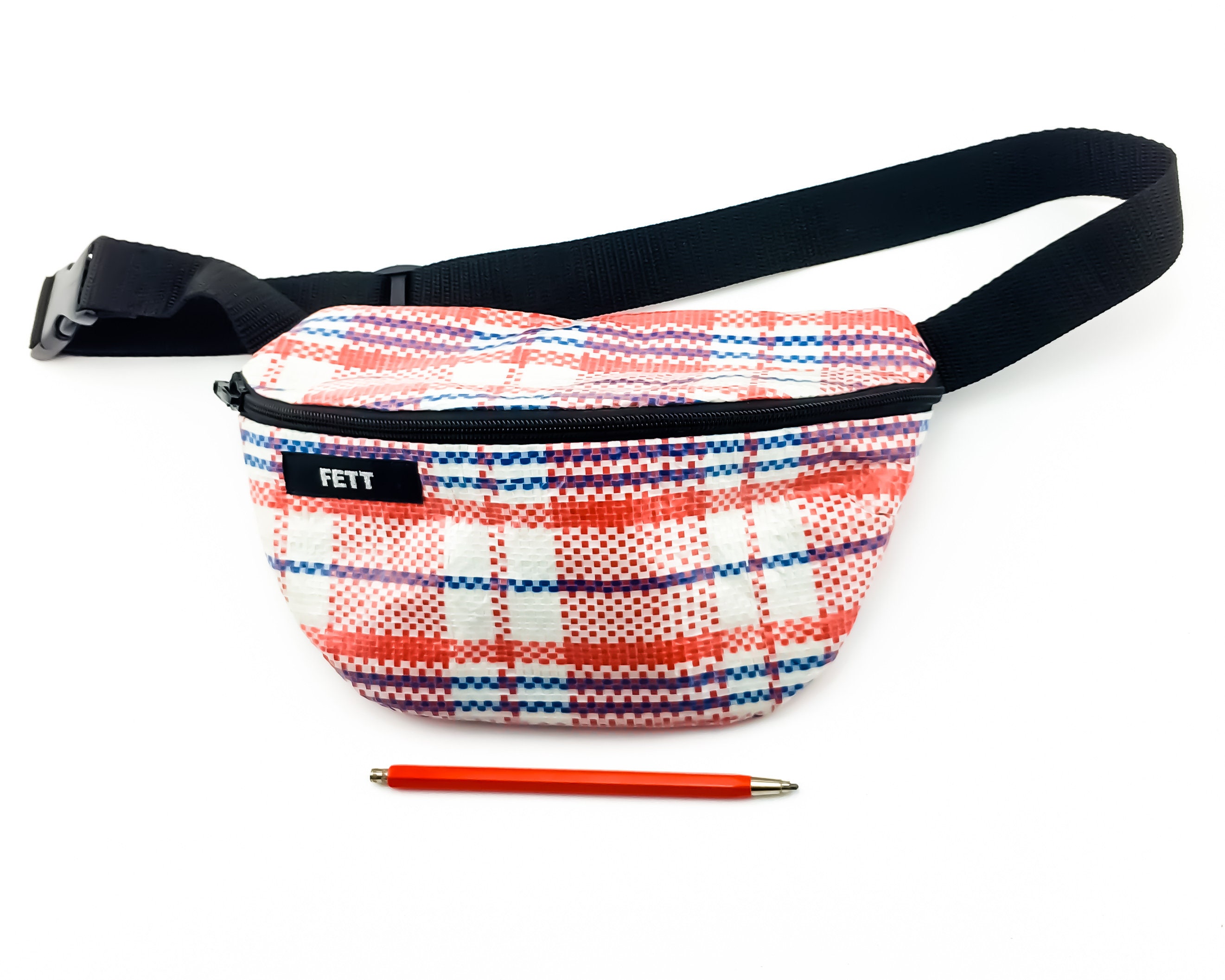 plaid bum bag