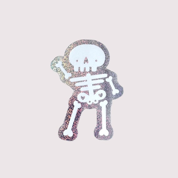 Sheldon Skeleton Sticker, Planner sticker, bullet journal sticker, illustrated sticker, laptop sticker, water bottle sticker, Kindle sticker