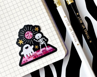 Disco Party Sticker, Planner stickers, bullet journal stickers, illustrated stickers, laptop sticker, water bottle sticker, Kindle sticker