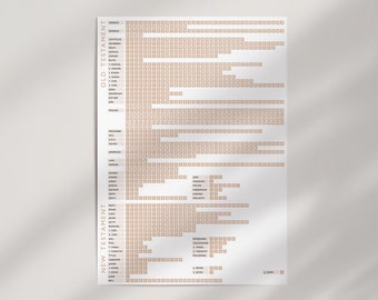 Bible Chapter Ticklist | Printable Reading Plan | Checklist | Bible Tracker | Bible in a Year Log | Study Planner | Devotional Tool