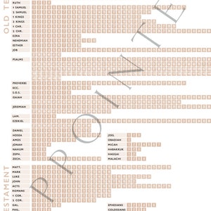 Bible Chapter Ticklist | Printable Reading Plan | Checklist | Bible Tracker | Bible in a Year Log | Study Planner | Devotional Tool image 2