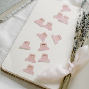 Additional/Bespoke MINI Vellum Tabs | Message Us Before Purchase | Choose Any Wording, Colour & Font