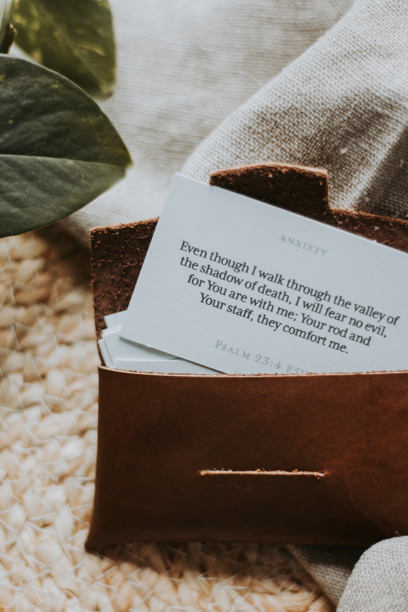 Custom/bespoke Scripture Memorization Pack | Leather Wallet & 21 Themed ...