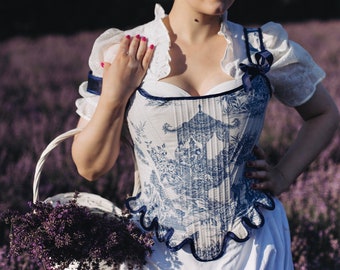 18th Century Inspired Corset “Glory”: Custom Reversible Stays