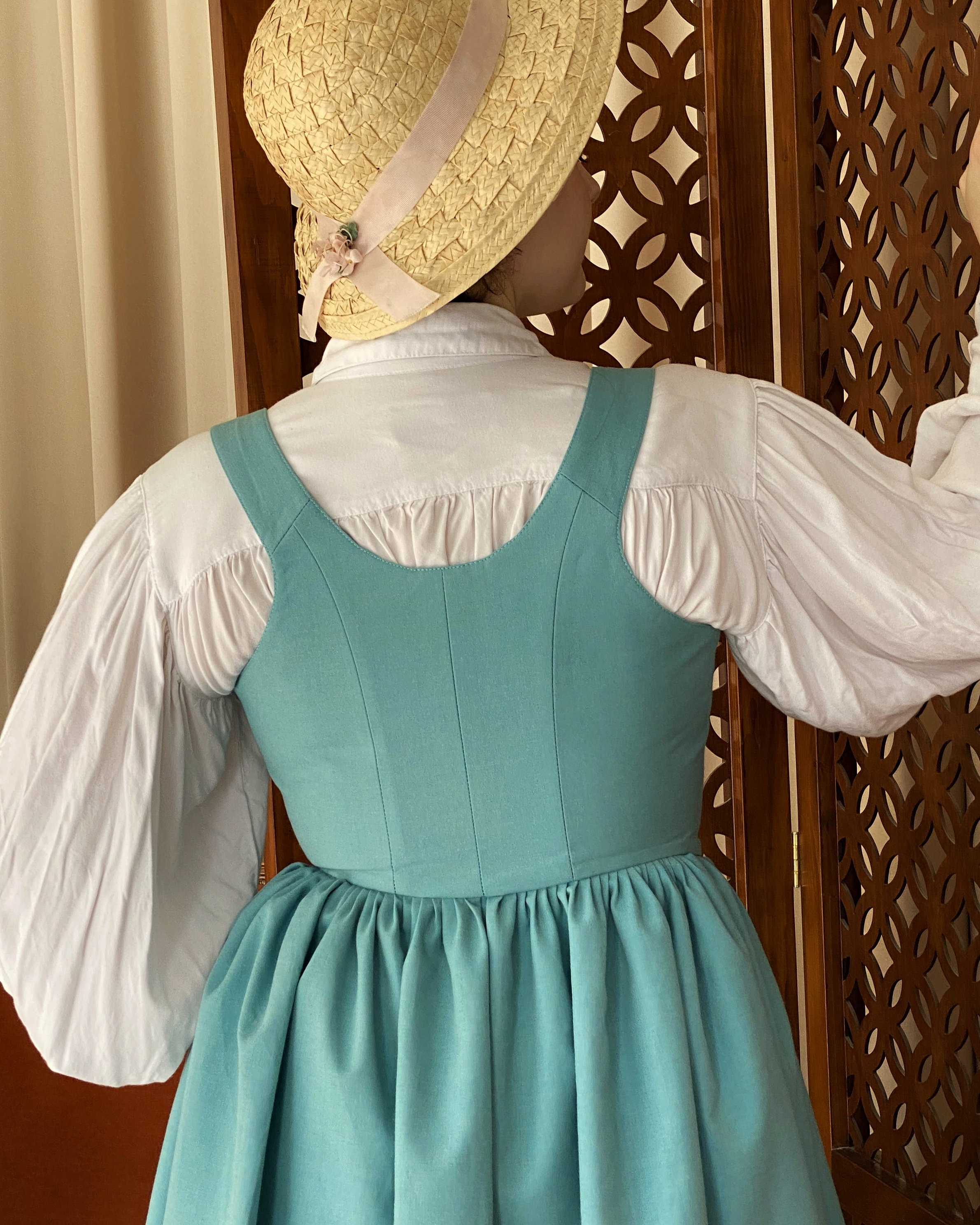 peasant corset dress Plus Size Renaissance Peasant Corset Lace Up Cold Shoulder Handkerchief Hem Dress