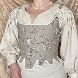 Historische 18e-eeuwse beugels &quot;Charme&quot; - beugels eind jaren 1780 - Omkeerbaar korset - Renaissance - Elizabethaans