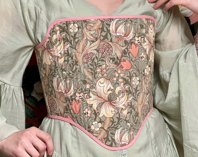 Strapless Modernized 18th Century Style Corset "Mystery": Custom Fully-Boned Reversible Stays