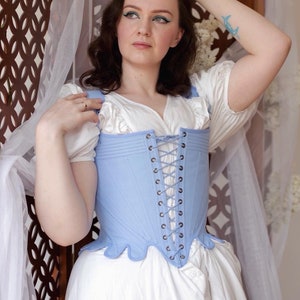 Late 18th Century Inspired Stays &quot;Fantasia&quot; - Historical Corset - Reversible Half-Boned Stays - Elizabethan - Rococo - Renaissance