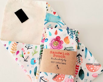 Cotton Sandwich Wrap Pouch - Reuseable