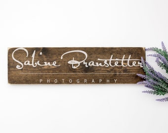 Horizontal Long Rustic Wood Sign Mockup "Synthia", Digital JPEG File