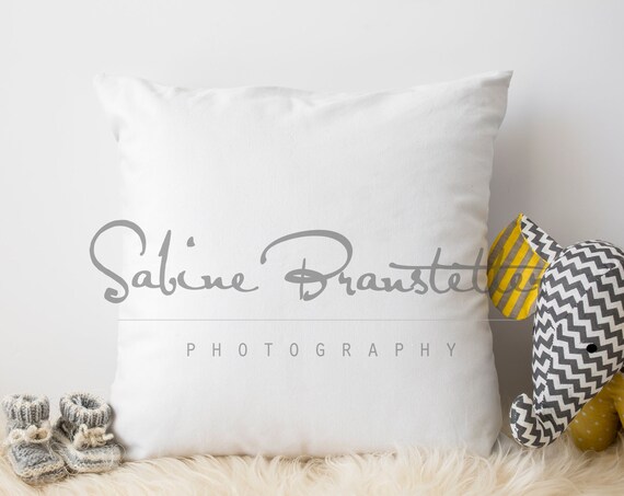 Styled Stock Photography Steph Mockup File White Baby Pillow