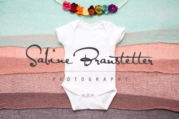 Styled Stock Photography Rainbow Baby Mockup File White Newborn