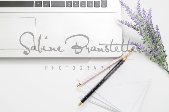 Styled Stock Photography Saturday Mockup File Office Laptop Mock