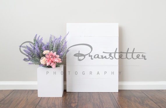 Styled Stock Photography Lavender Beauty Mockup File White Wood