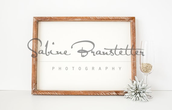 Styled Stock Photography Happy New Year Mockup File Wood