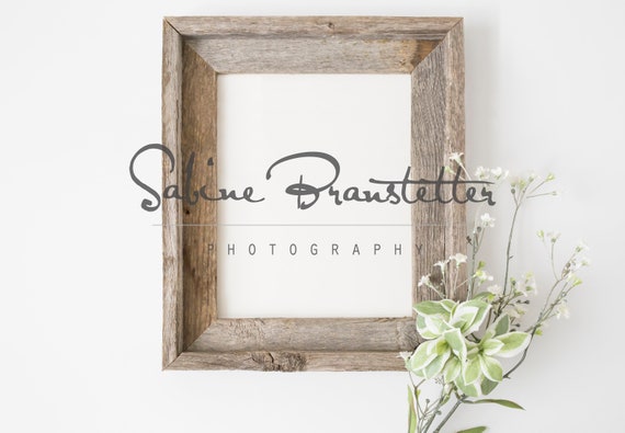 Styled Stock Photography Chelle Mockup File Brown Wood Frame