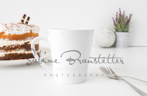 Styled Stock Photography Yu Mockup File 12oz Latte Coffee