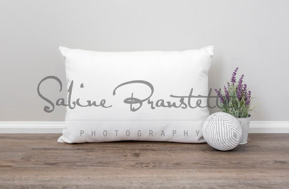 Styled Stock Photography Alicia Mockup File White Rectangle Pillow