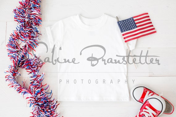 Styled Stock Photography American Boy Mockup File White Toddler