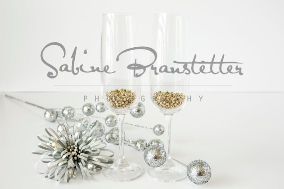 Styled Stock Photography To The Mockup File Two Champagne