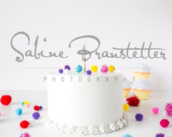 Styled Stock Photography "It's My Party", Mockup-Digital File, Birthday Party Cake Topper Mockup