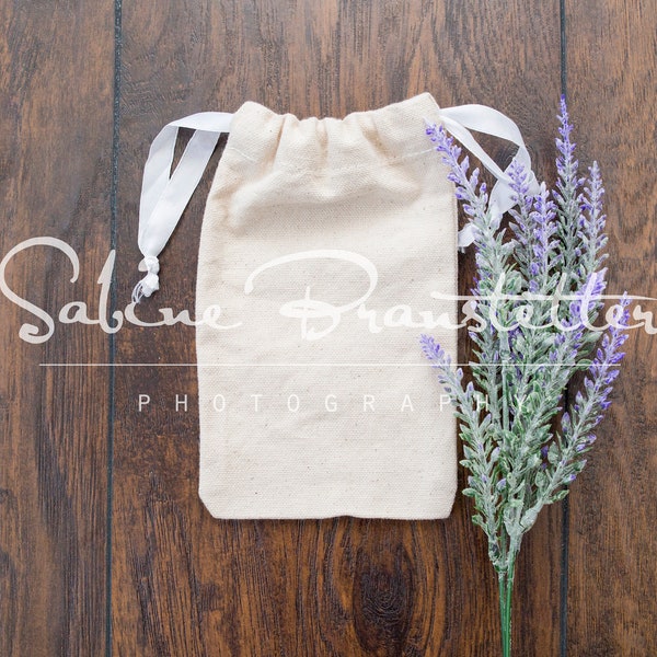 Styled Stock Photography "A Gift", Mockup-Digital File, Goddie Bag, Wedding Gift Bag, Burlap Bag with Lavender Mockup