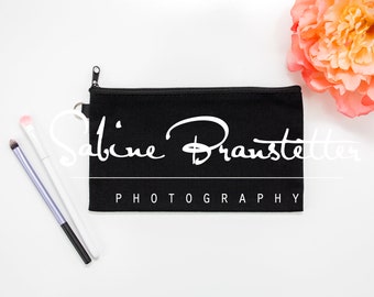 Styled Stock Photography "She Is Everything", Mockup-Digital File, Black Makeup Bag Mockup