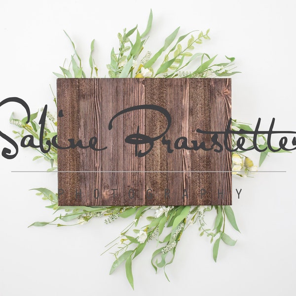 Styled Stock Photography "The Good Life", Mockup-Digital File, Rustic Brown Wood Sign Spring Mockup