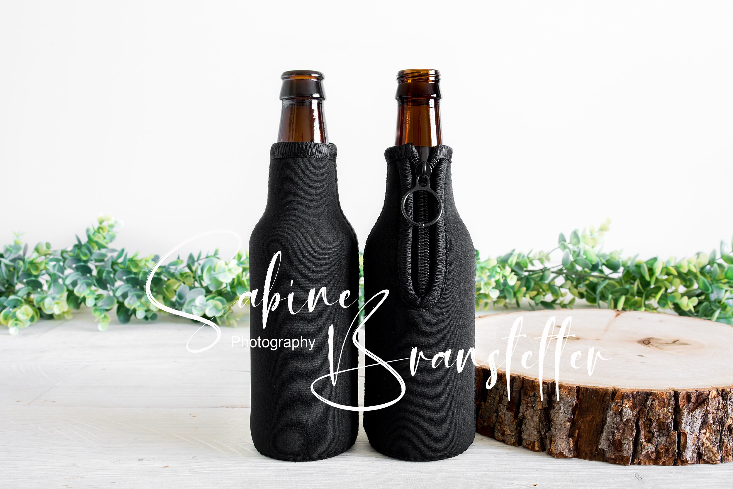 Zip-Up Bottle KOOZIE® Kooler - fabric zip up KOOZIE Design it yourself.