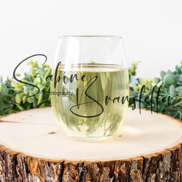 Styled Stock Photography "Moscato Lover", Mockup-Digital File, Stemless Wine Glass With White Wine Mockup